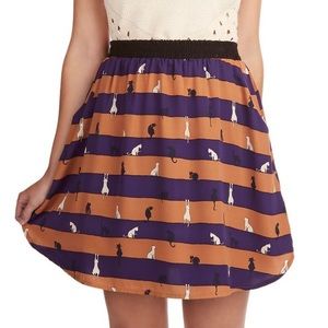 Playful Speed Ahead Skirt in cats! Halloween!